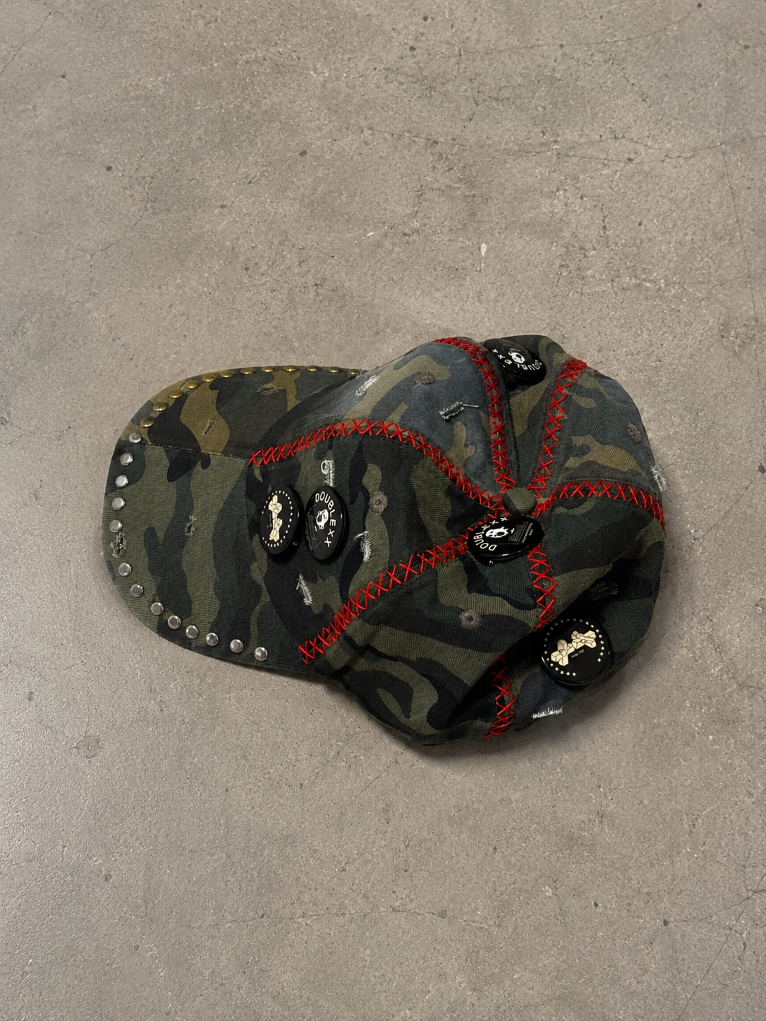 Reconstructed X stitched Camo Cap