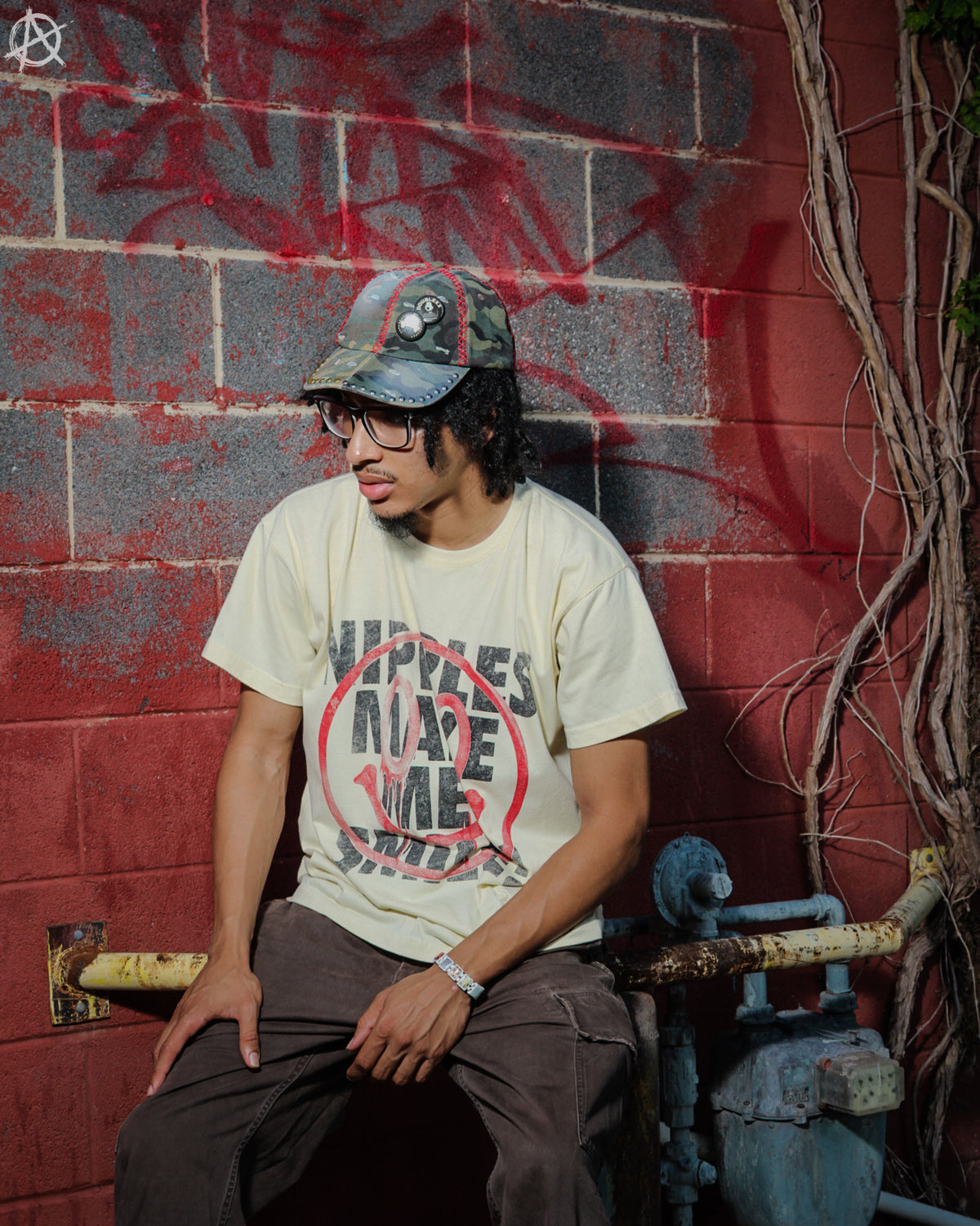Reconstructed X stitched Camo Cap