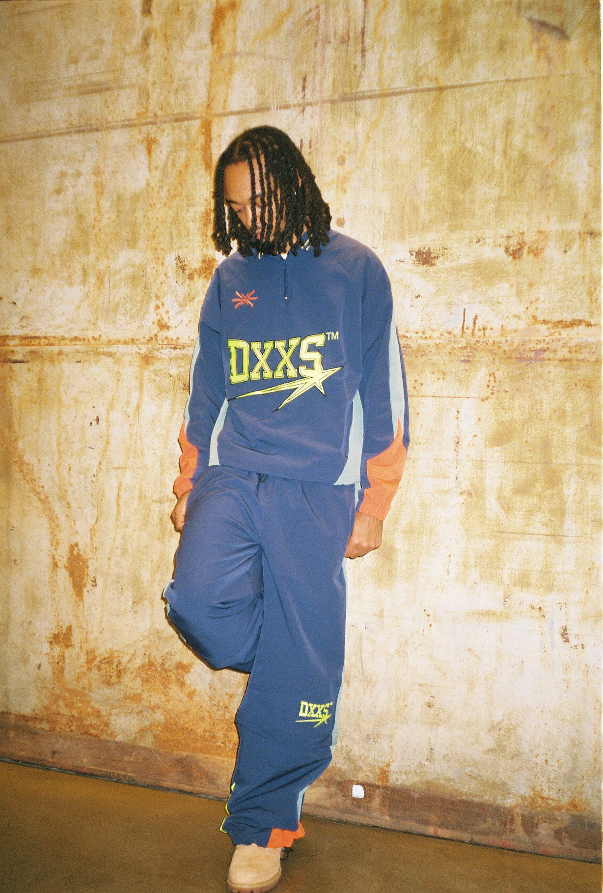 “Cannon” Star Comet Logo Nylon Track Jacket