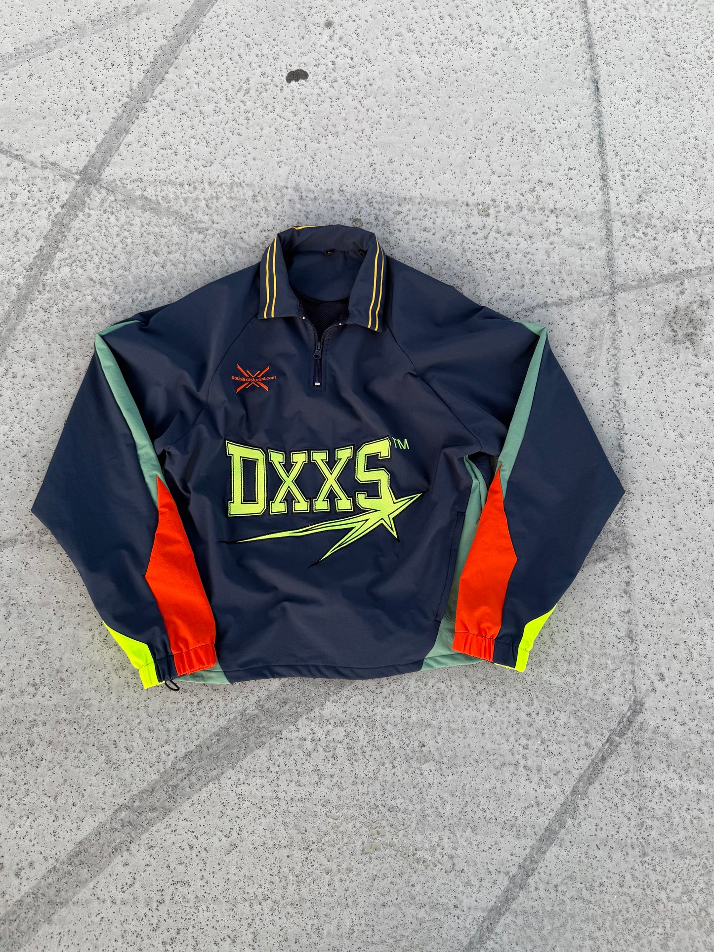 “Cannon” Star Comet Logo Nylon Track Jacket