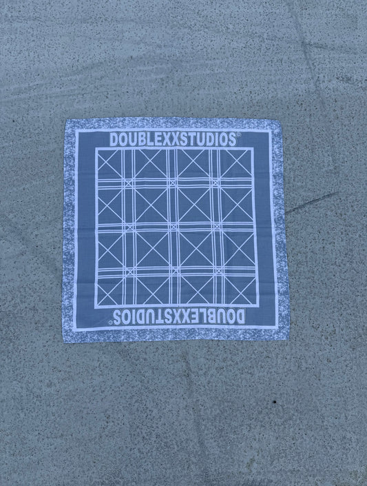 Grey Rhinestone Bandana