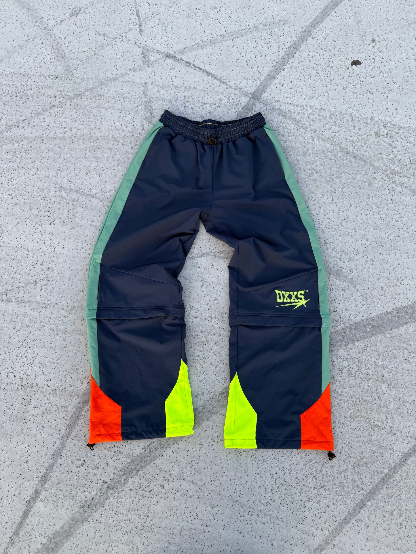 “Cannon” Star Comet Logo Nylon Convertible Track Pant