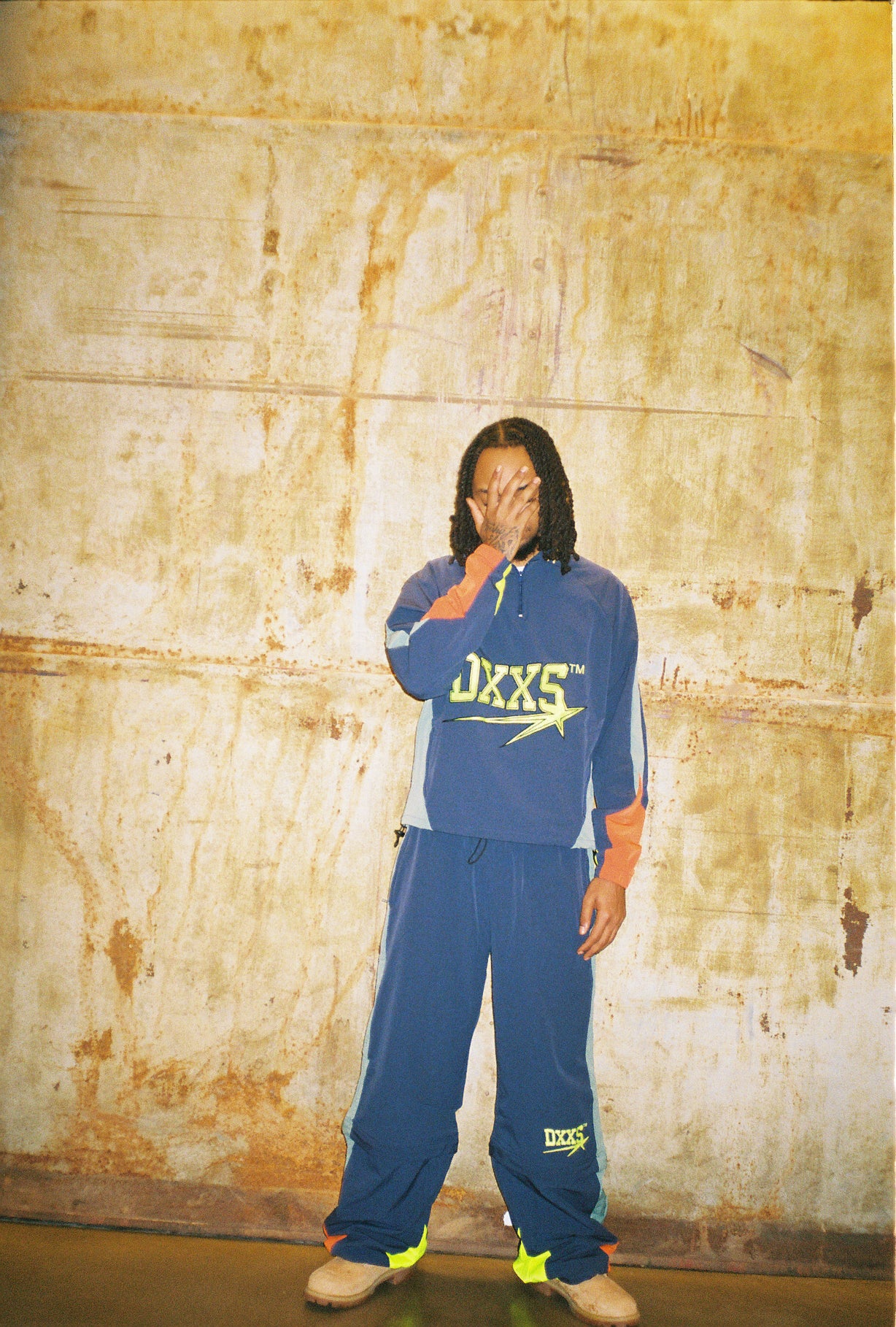 “Cannon” Star Comet Logo Nylon Convertible Track Pant