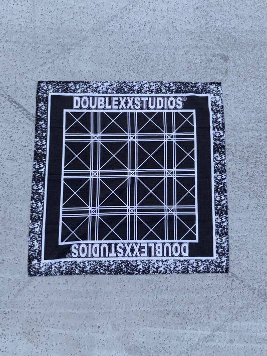 Black Rhinestone Bandana