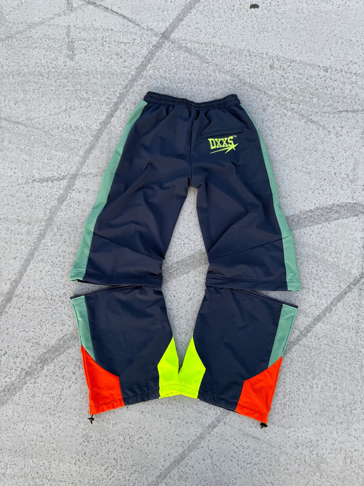 “Cannon” Star Comet Logo Nylon Convertible Track Pant