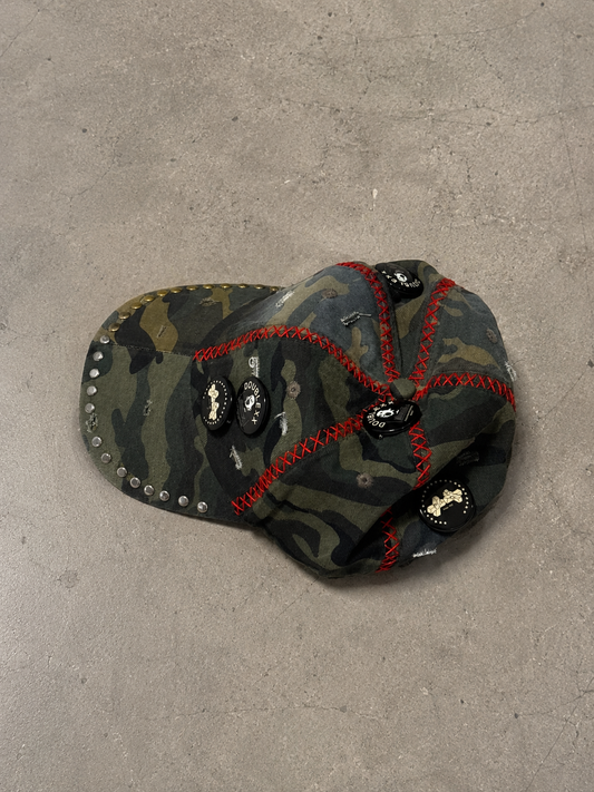 Reconstructed X stitched Camo Cap
