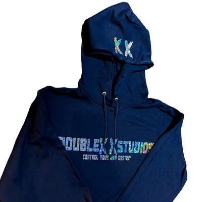Navy Holographic Hoodie