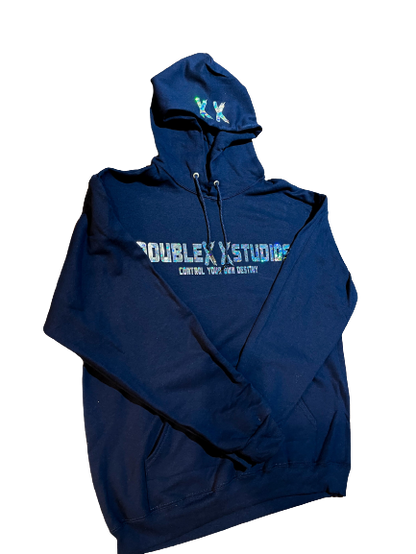 Navy Holographic Hoodie